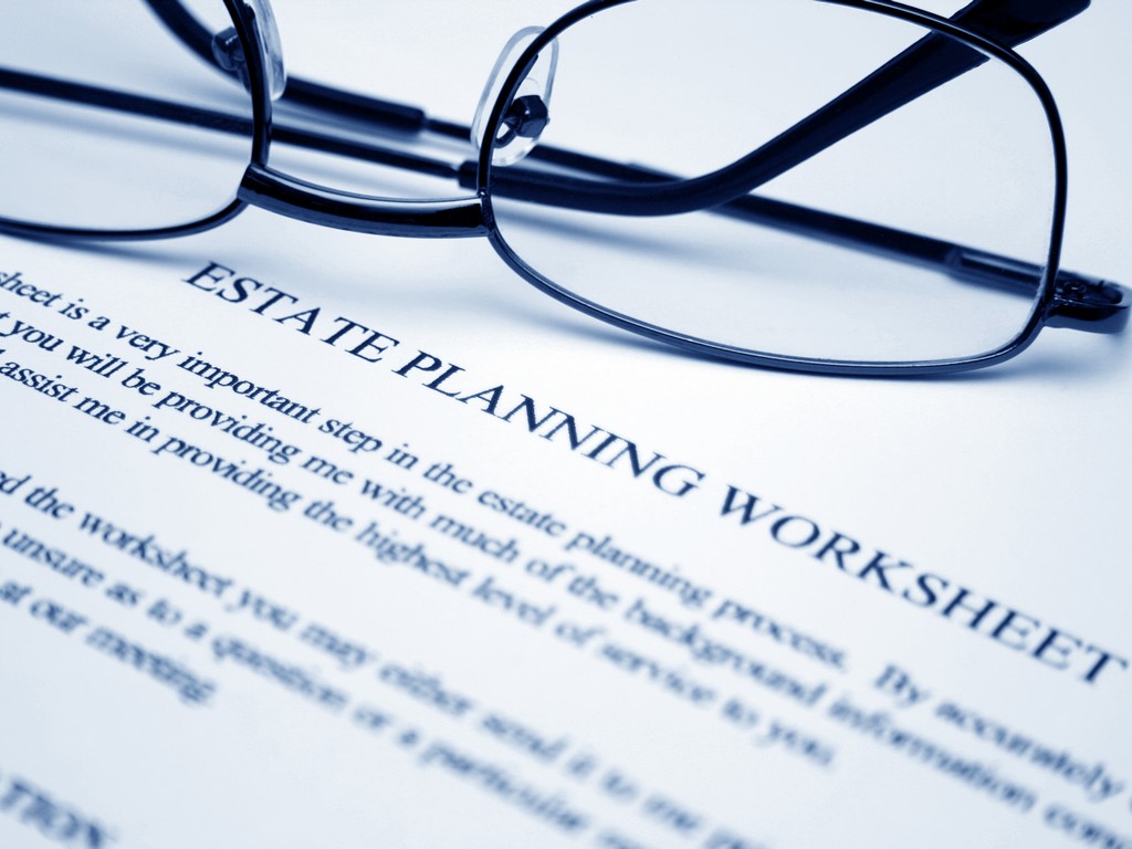 Estate planning worksheet